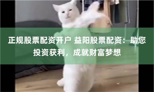 正规股票配资开户 益阳股票配资：助您投资获利，成就财富梦想